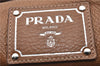 Authentic PRADA Vintage Leather Nappa Shoulder Hand Tote Bag Brown 6668E