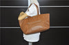 Authentic PRADA Vintage Leather Nappa Shoulder Hand Tote Bag Brown 6668E