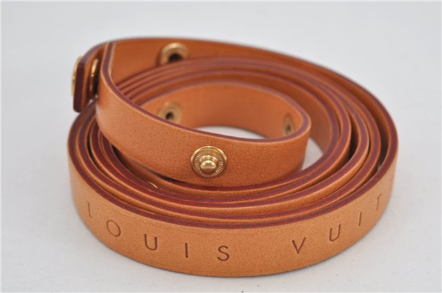 Auth Louis Vuitton Leather Shoulder Strap For Florentine M Beige 44.9