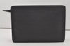 Authentic Louis Vuitton Epi Pochette Homme Clutch Hand Bag Black M52522 LV 6668I
