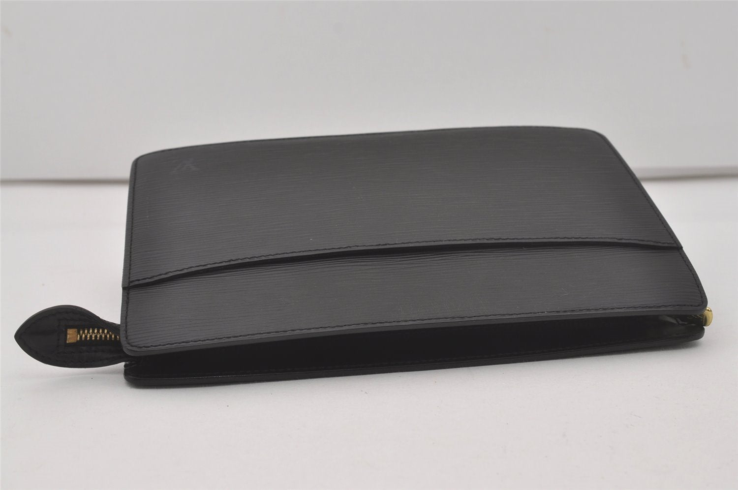 Authentic Louis Vuitton Epi Pochette Homme Clutch Hand Bag Black M52522 LV 6668I