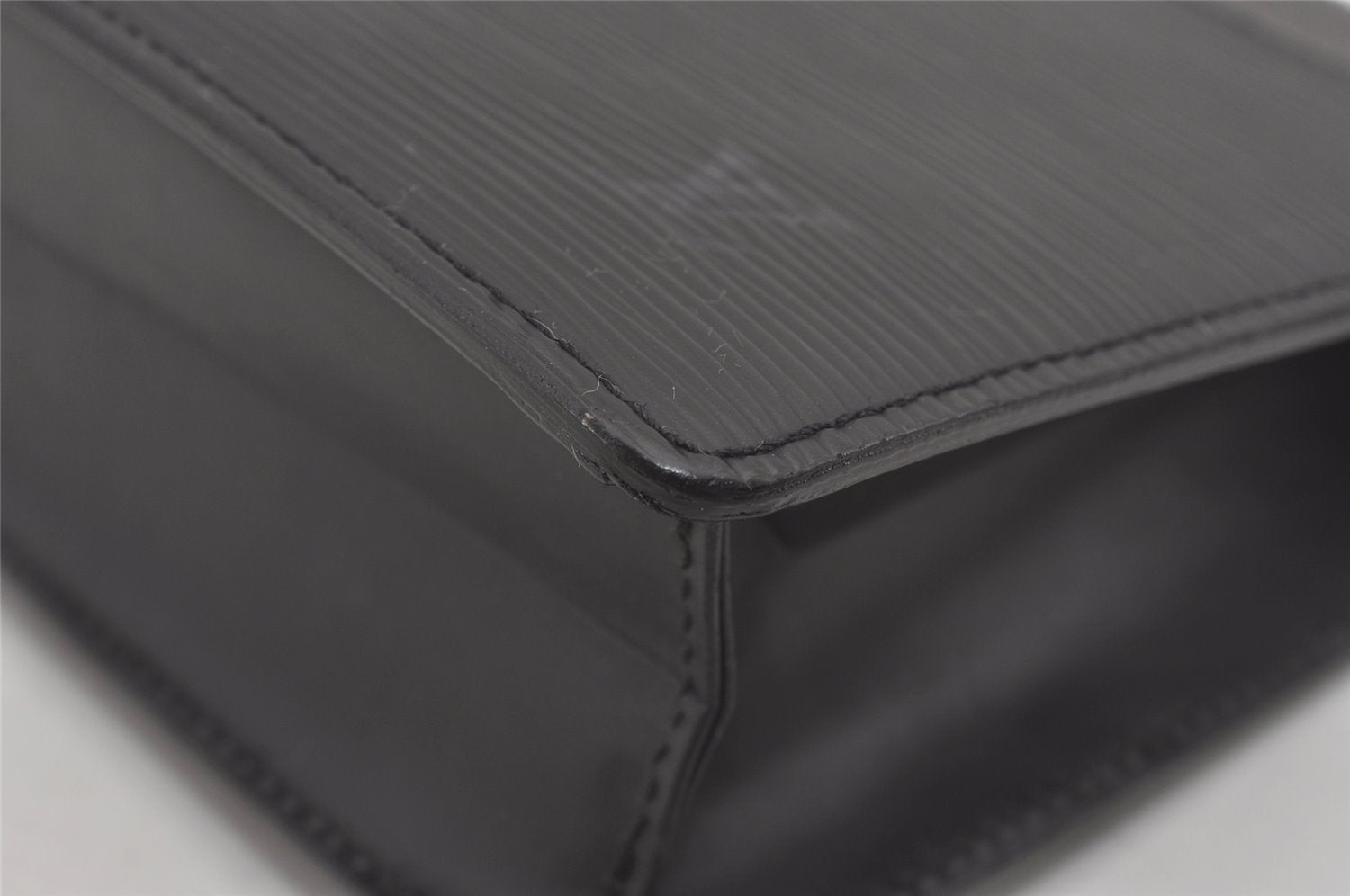 Authentic Louis Vuitton Epi Pochette Homme Clutch Hand Bag Black M52522 LV 6668I