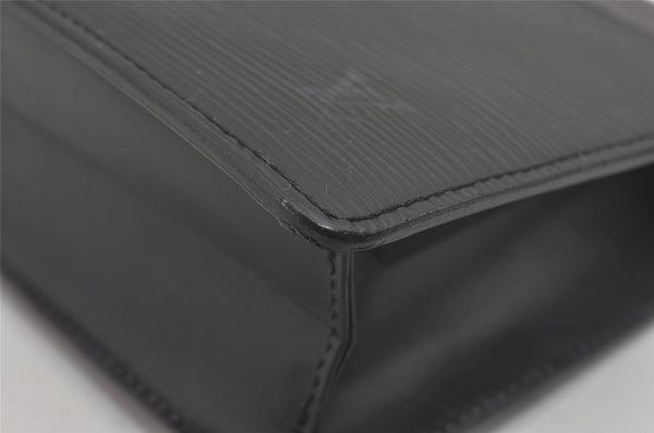 Authentic Louis Vuitton Epi Pochette Homme Clutch Hand Bag Black M52522 LV 6668I