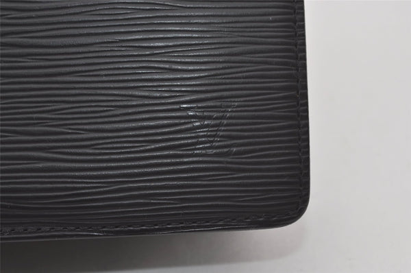 Authentic Louis Vuitton Epi Pochette Homme Clutch Hand Bag Black M52522 LV 6668I