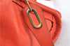 Authentic Chloe Paraty 2Way Shoulder Cross Body Hand Bag Leather Orange 6669D