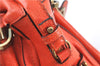 Authentic Chloe Paraty 2Way Shoulder Cross Body Hand Bag Leather Orange 6669D