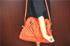 Authentic Chloe Paraty 2Way Shoulder Cross Body Hand Bag Leather Orange 6669D