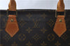 Authentic Louis Vuitton Monogram Sac Plat Hand Tote Bag M51140 LV 6669E