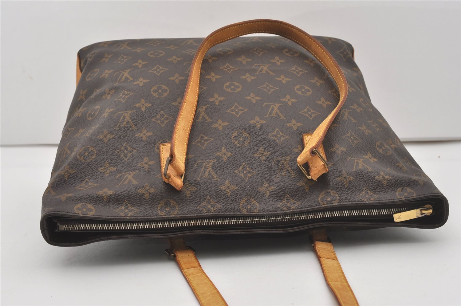Authentic Louis Vuitton Monogram Cabas Mezzo Shoulder Tote Bag M51151 LV 6669I