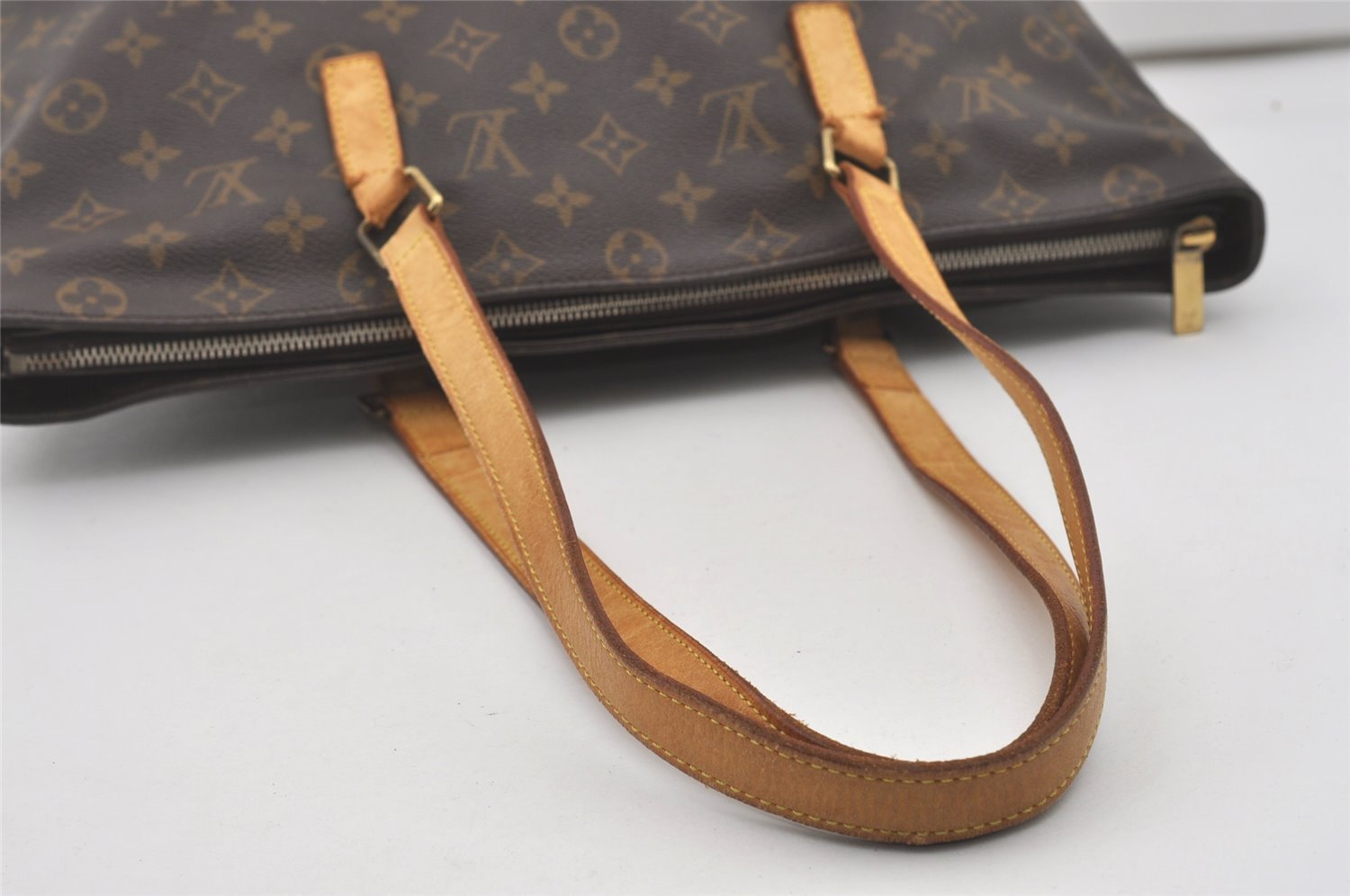 Authentic Louis Vuitton Monogram Cabas Mezzo Shoulder Tote Bag M51151 LV 6669I