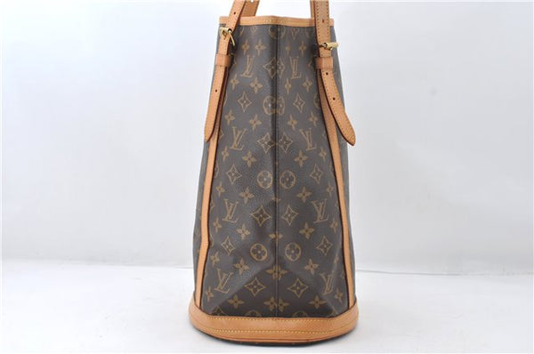 Authentic Louis Vuitton Monogram Bucket GM Shoulder Tote Bag M42236 LV 6670E