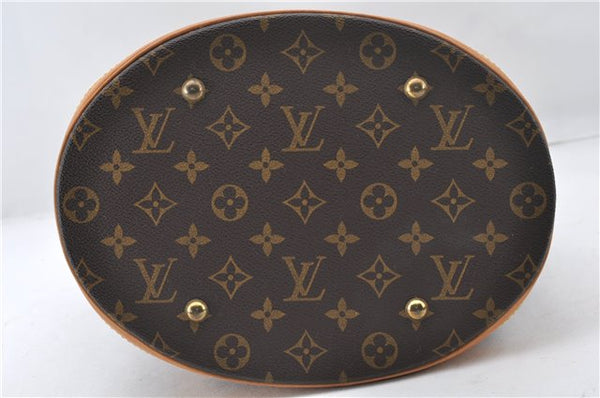 Authentic Louis Vuitton Monogram Bucket GM Shoulder Tote Bag M42236 LV 6670E
