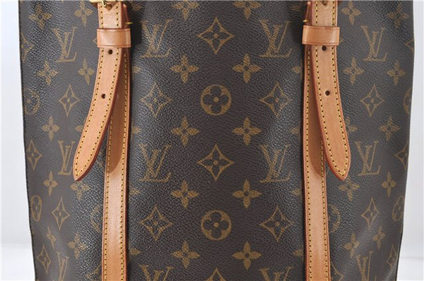 Authentic Louis Vuitton Monogram Bucket GM Shoulder Tote Bag M42236 LV 6670E