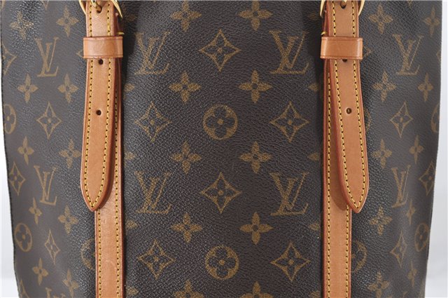 Authentic Louis Vuitton Monogram Bucket GM Shoulder Tote Bag M42236 LV 6670E