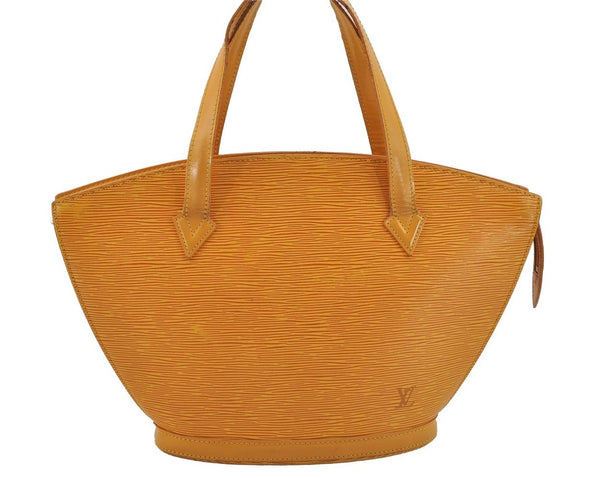 Authentic Louis Vuitton Epi Saint Jacques Hand Bag Yellow M52279 LV 6670I