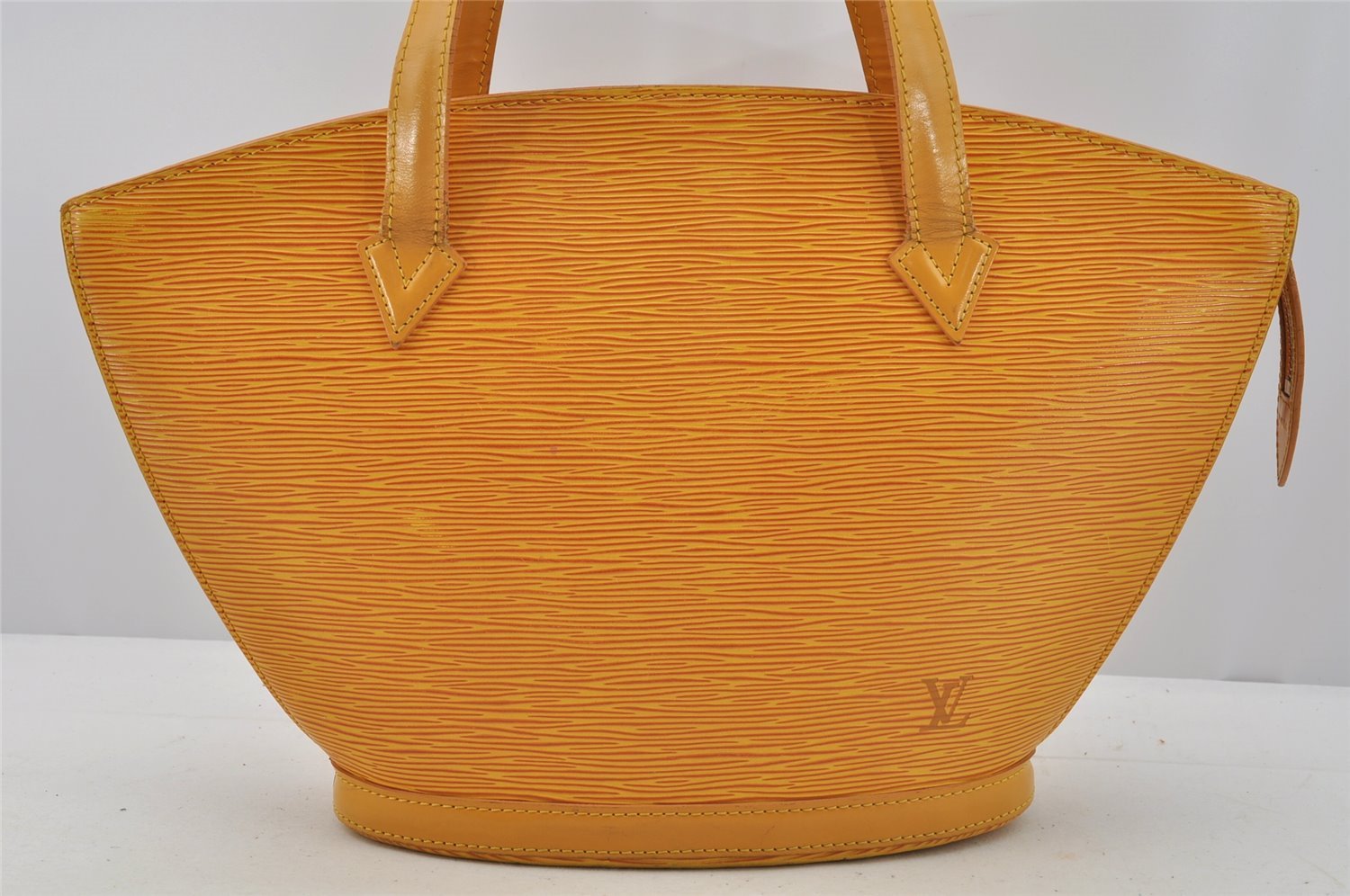 Authentic Louis Vuitton Epi Saint Jacques Hand Bag Yellow M52279 LV 6670I