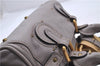 Authentic Chloe Mini Paddington Leather Hand Bag Gray 6671D