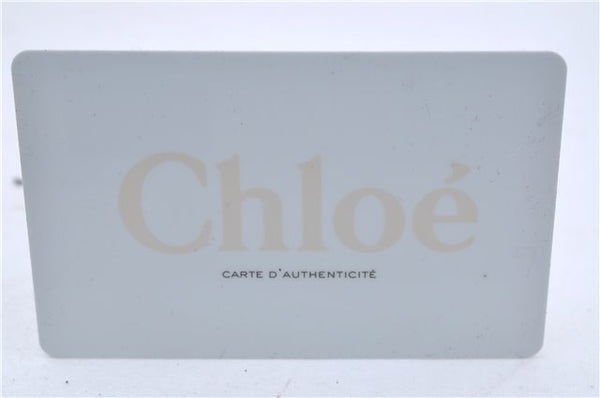 Authentic Chloe Mini Paddington Leather Hand Bag Gray 6671D