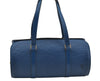 Authentic Louis Vuitton Epi Soufflot Hand Bag Blue M52225 LV 6671I
