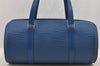 Authentic Louis Vuitton Epi Soufflot Hand Bag Blue M52225 LV 6671I