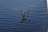 Authentic Louis Vuitton Epi Soufflot Hand Bag Blue M52225 LV 6671I