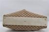 Authentic GUCCI Bamboo Shoulder Tote Bag Canvas Leather 170206 Brown White 6672D