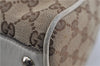 Authentic GUCCI Bamboo Shoulder Tote Bag Canvas Leather 170206 Brown White 6672D