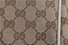Authentic GUCCI Bamboo Shoulder Tote Bag Canvas Leather 170206 Brown White 6672D
