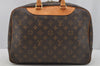 Authentic Louis Vuitton Monogram Deauville Hand Bag M47270 LV 6672I