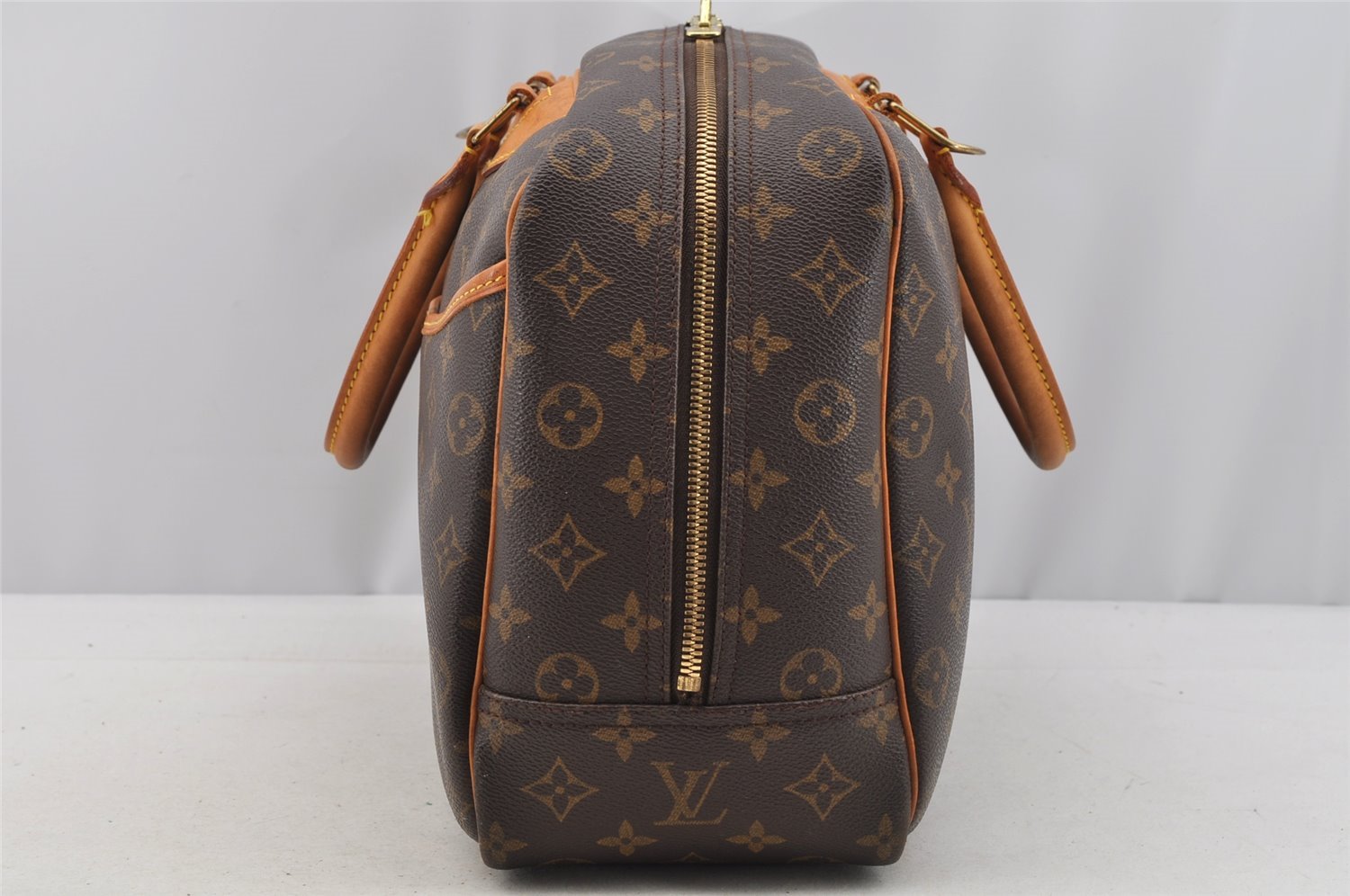 Authentic Louis Vuitton Monogram Deauville Hand Bag M47270 LV 6672I