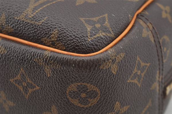 Authentic Louis Vuitton Monogram Deauville Hand Bag M47270 LV 6672I