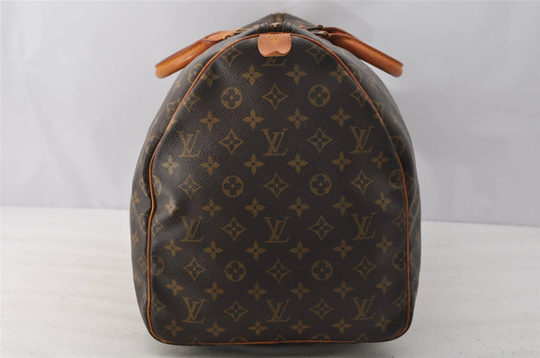 Authentic Louis Vuitton Monogram Keepall 55 Travel Boston Bag M41424 LV 6673I