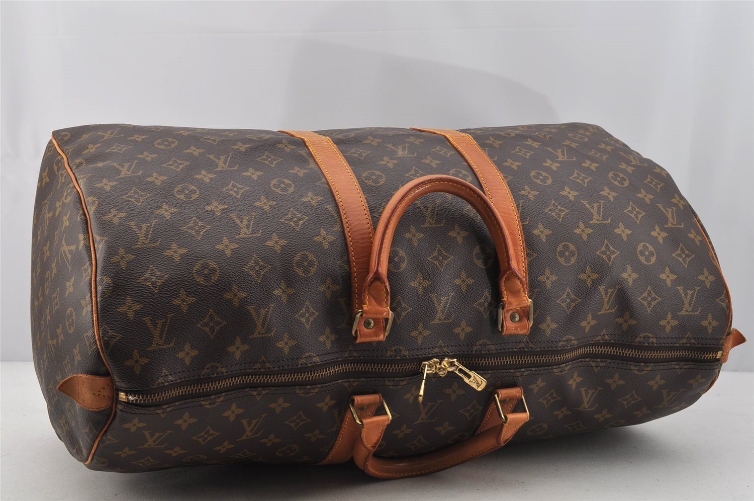 Authentic Louis Vuitton Monogram Keepall 55 Travel Boston Bag M41424 LV 6673I