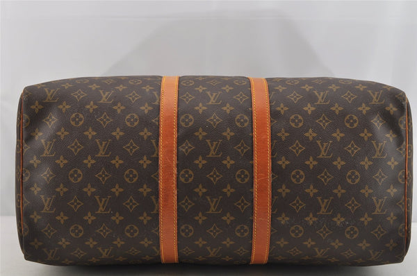 Authentic Louis Vuitton Monogram Keepall 55 Travel Boston Bag M41424 LV 6673I