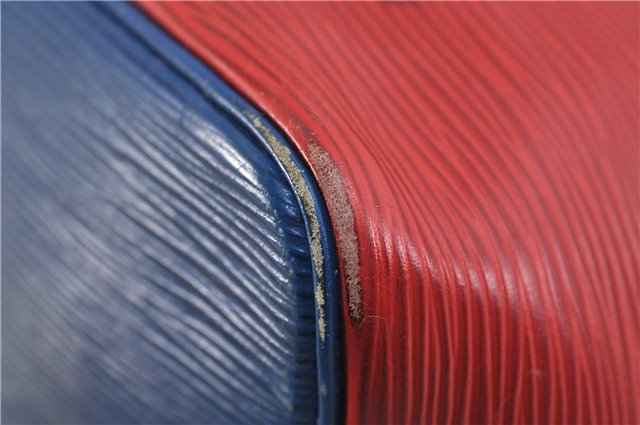 Auth LOUIS VUITTON Epi Petit Noe Tricolor Red x Blue x Green Shoulder Bag 6674C