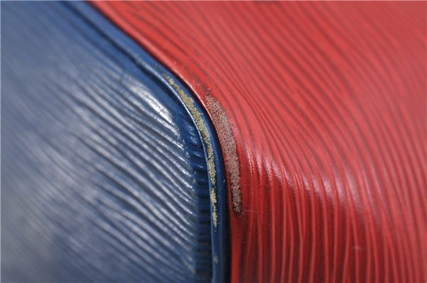 Auth LOUIS VUITTON Epi Petit Noe Tricolor Red x Blue x Green Shoulder Bag 6674C