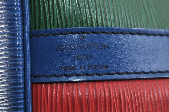Auth LOUIS VUITTON Epi Petit Noe Tricolor Red x Blue x Green Shoulder Bag 6674C