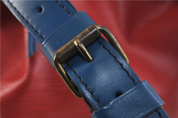 Auth LOUIS VUITTON Epi Petit Noe Tricolor Red x Blue x Green Shoulder Bag 6674C