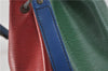Auth LOUIS VUITTON Epi Petit Noe Tricolor Red x Blue x Green Shoulder Bag 6674C