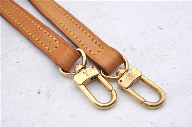 Authentic Louis Vuitton Leather Shoulder Strap Beige 47.6