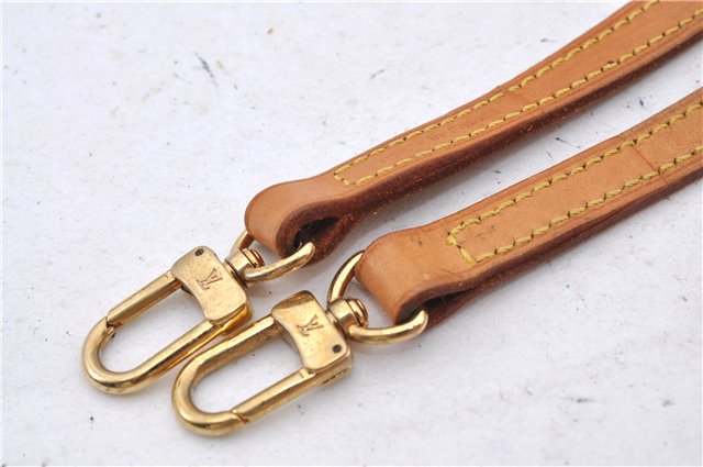 Authentic Louis Vuitton Leather Shoulder Strap Beige 47.6