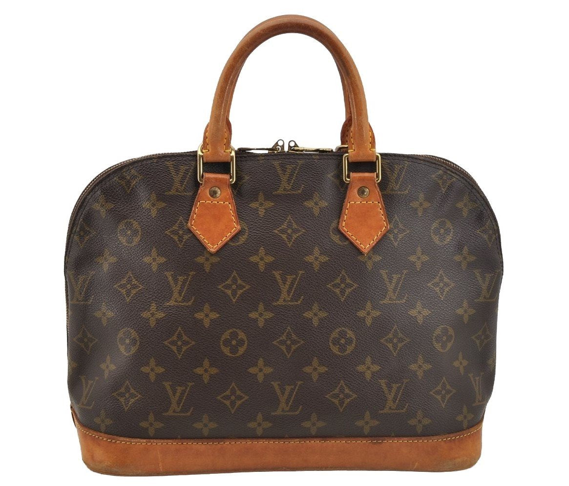 Authentic Louis Vuitton Monogram Alma Hand Bag Purse M51130 LV 6676I