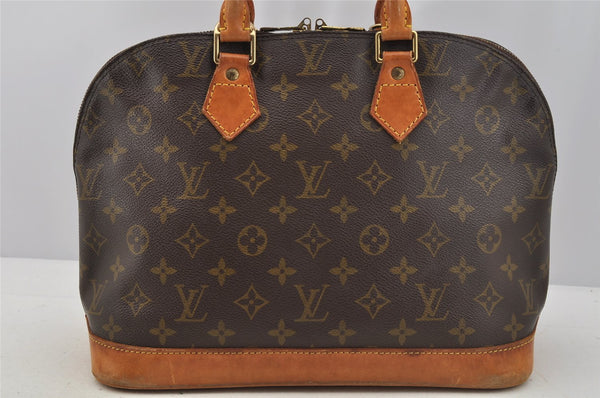 Authentic Louis Vuitton Monogram Alma Hand Bag Purse M51130 LV 6676I