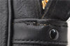 Authentic Burberrys Vintage Leather Shoulder Cross Body Bag Purse Black 6677C