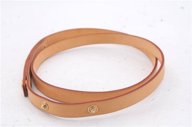 Auth Louis Vuitton Leather Shoulder Strap For Florentine XS Beige 36.4