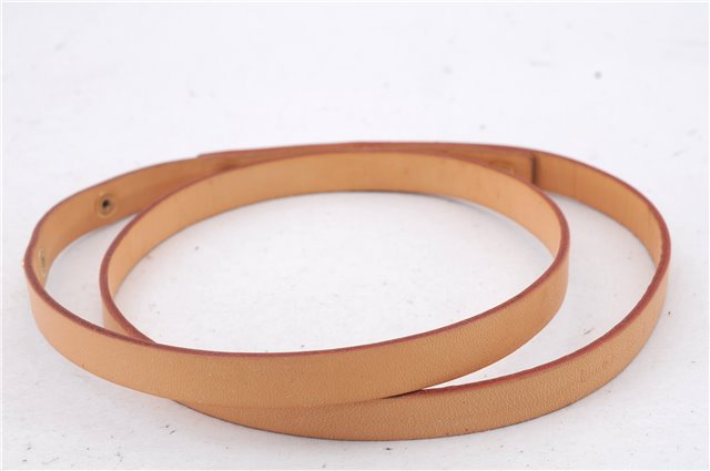 Auth Louis Vuitton Leather Shoulder Strap For Florentine XS Beige 36.4