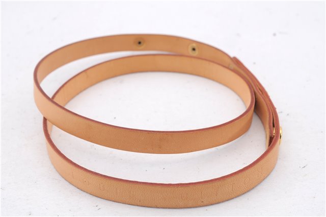 Auth Louis Vuitton Leather Shoulder Strap For Florentine XS Beige 36.4