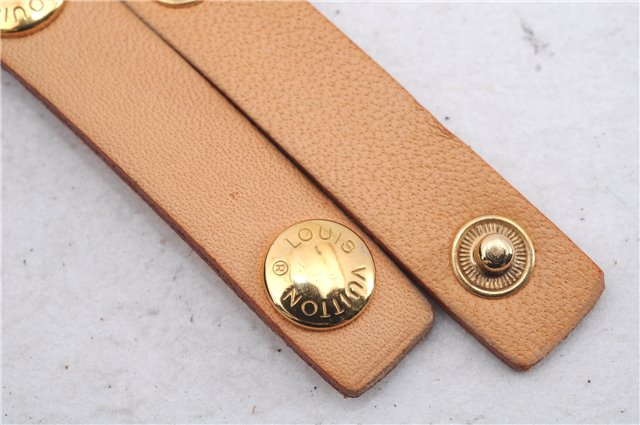 Auth Louis Vuitton Leather Shoulder Strap For Florentine XS Beige 36.4