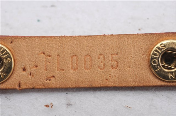 Auth Louis Vuitton Leather Shoulder Strap For Florentine XS Beige 36.4" LV 6677D