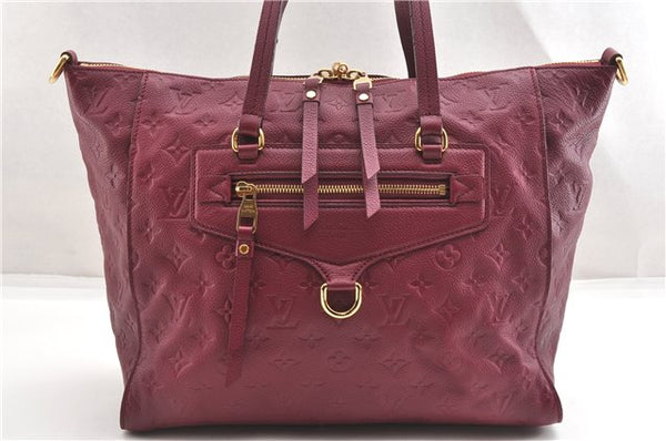 Louis Vuitton Monogram Empreinte Lumineuse PM Tote Bag Bordeaux M94046 LV 6677F